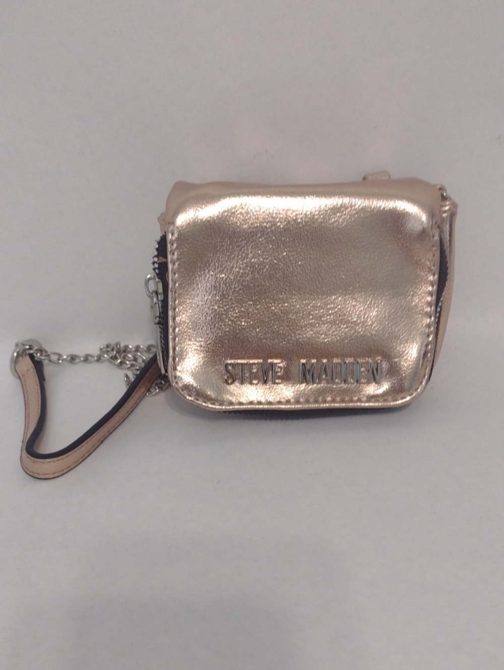 Steve Madden Metallic Rose Gold Mini Crossbody Bag (J1033)